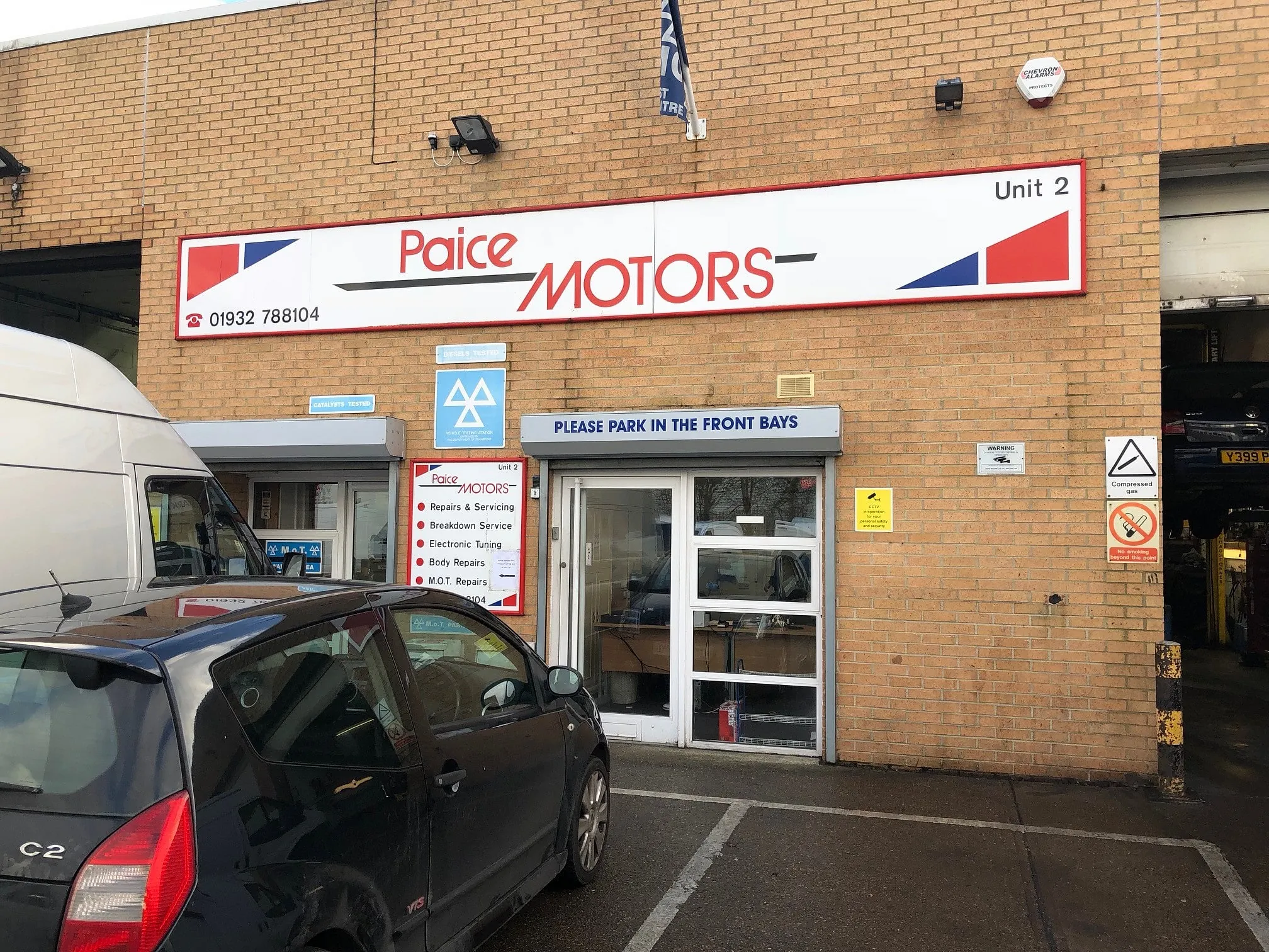Paice garage Exterior